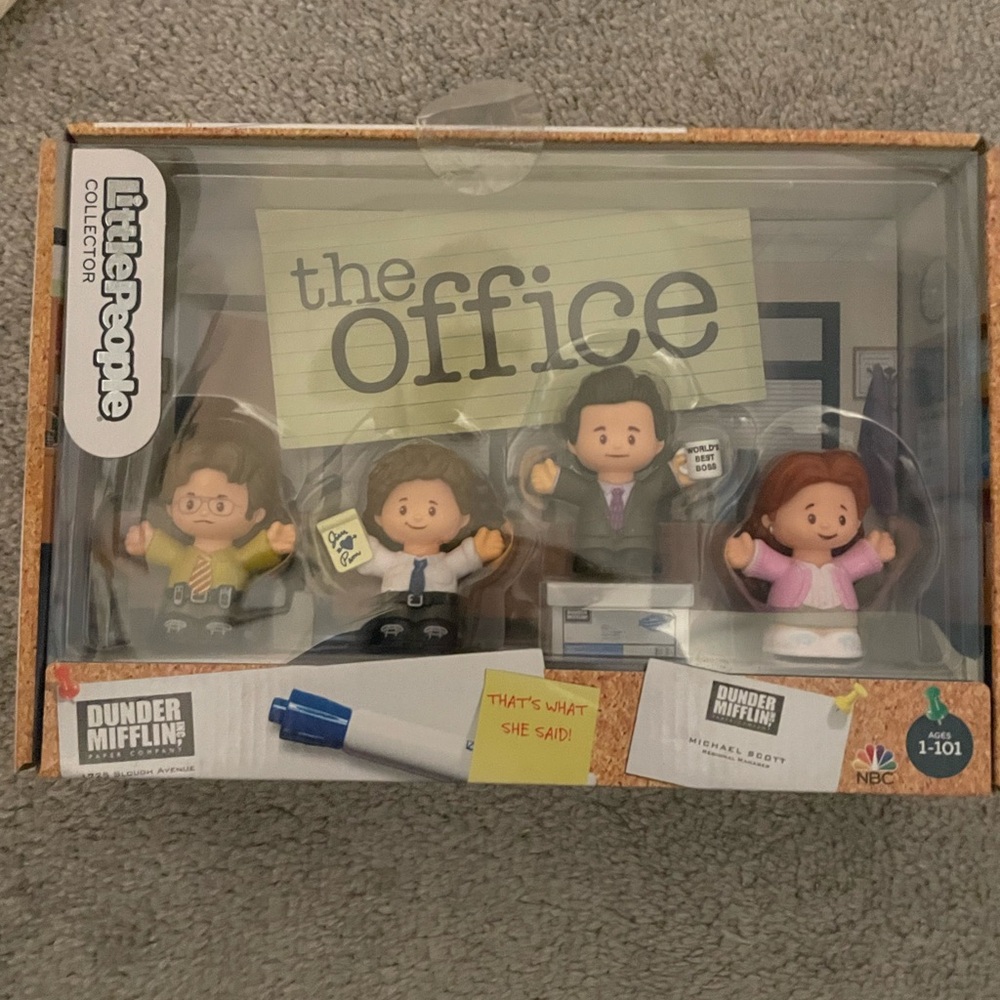 The Office Fisher Price Little People Dwight Michael Dunder Mifflin Scranton PA